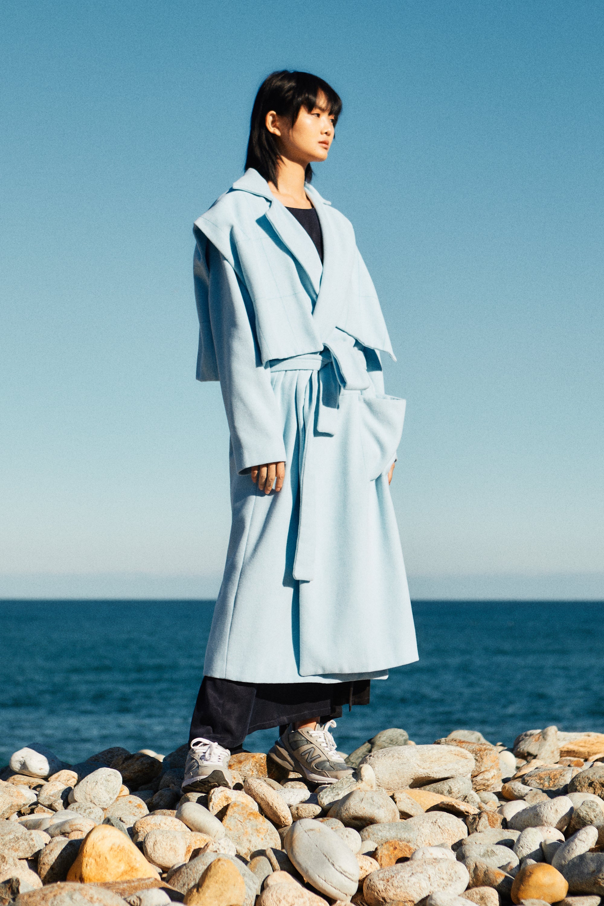 Abrigo Blueblue lana reciclada