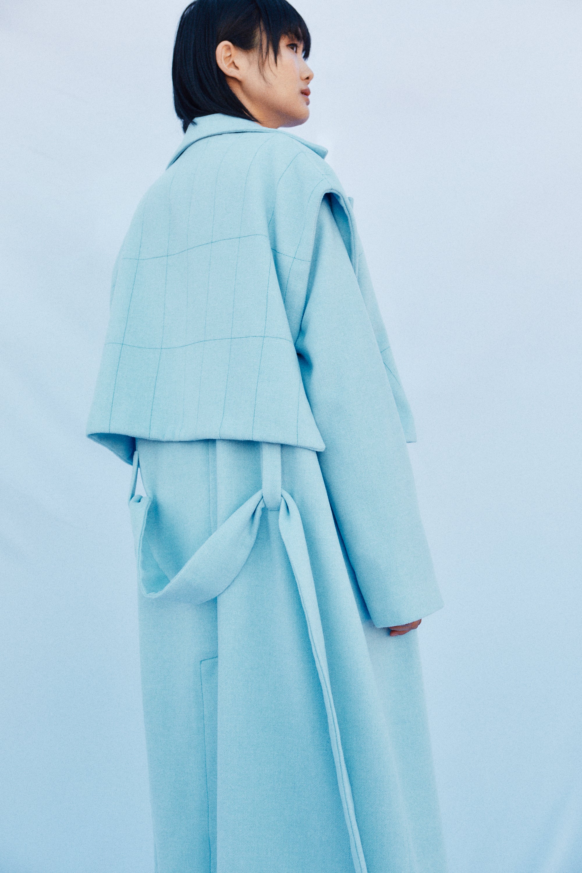 Abrigo Blueblue lana reciclada