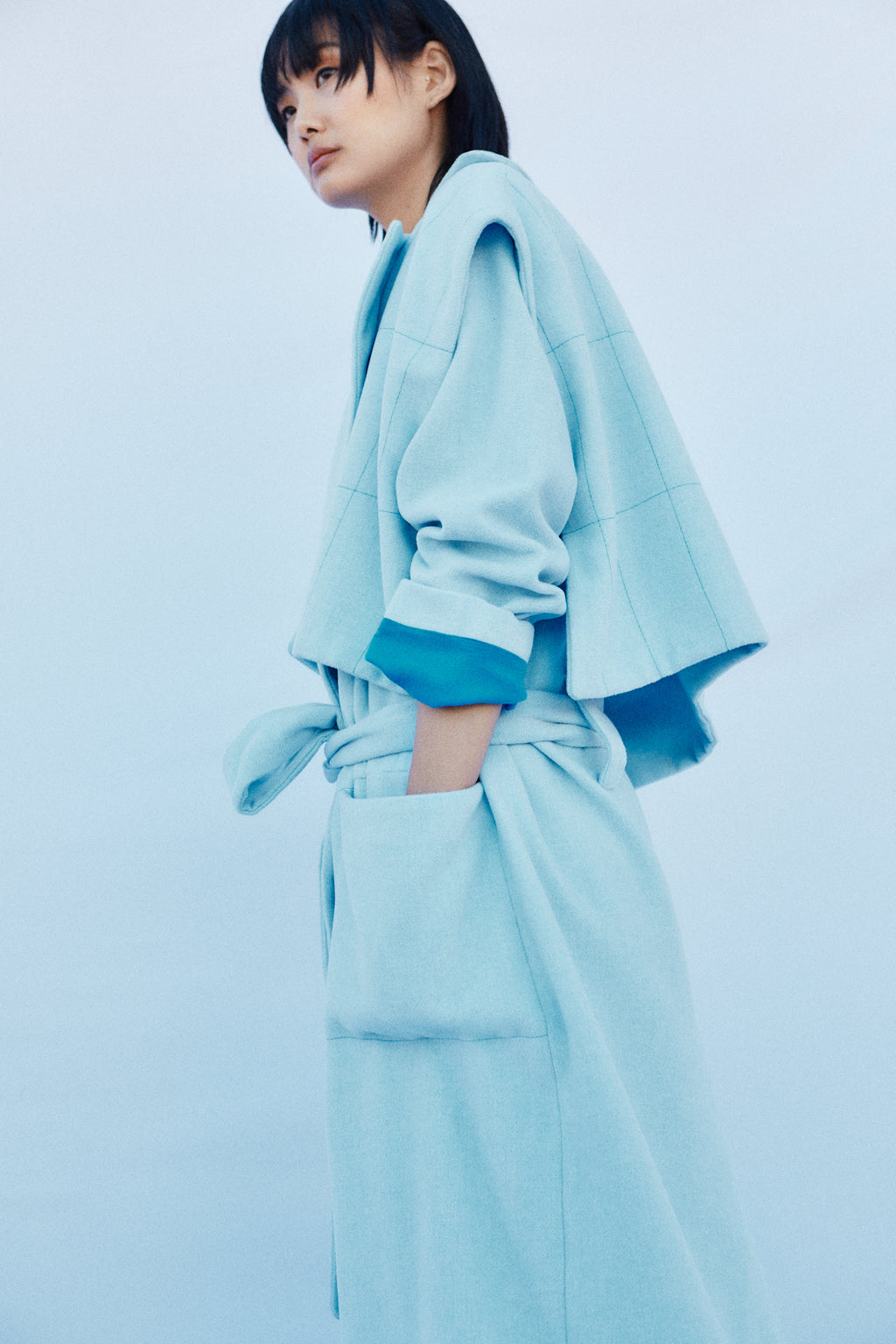 Abrigo Blueblue lana reciclada