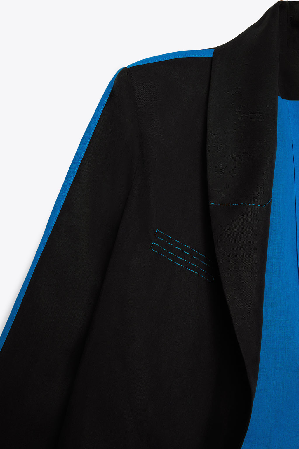 Blue stripe blazer lyocell 100%