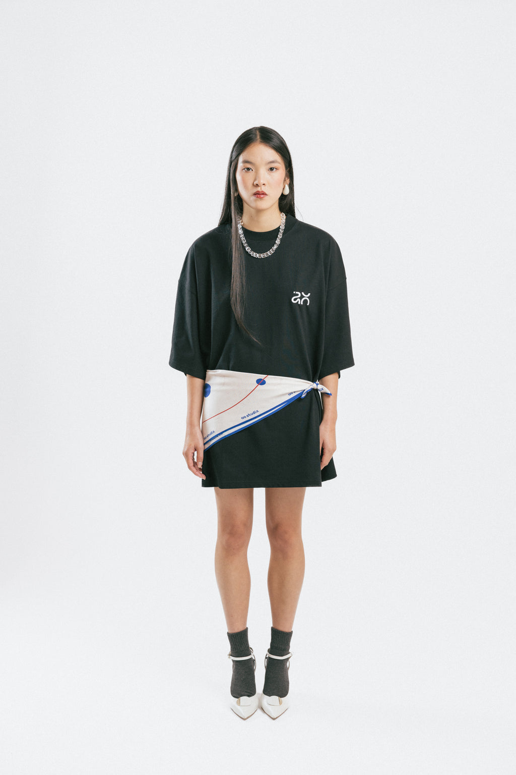 Camiseta AO cotton logo negro