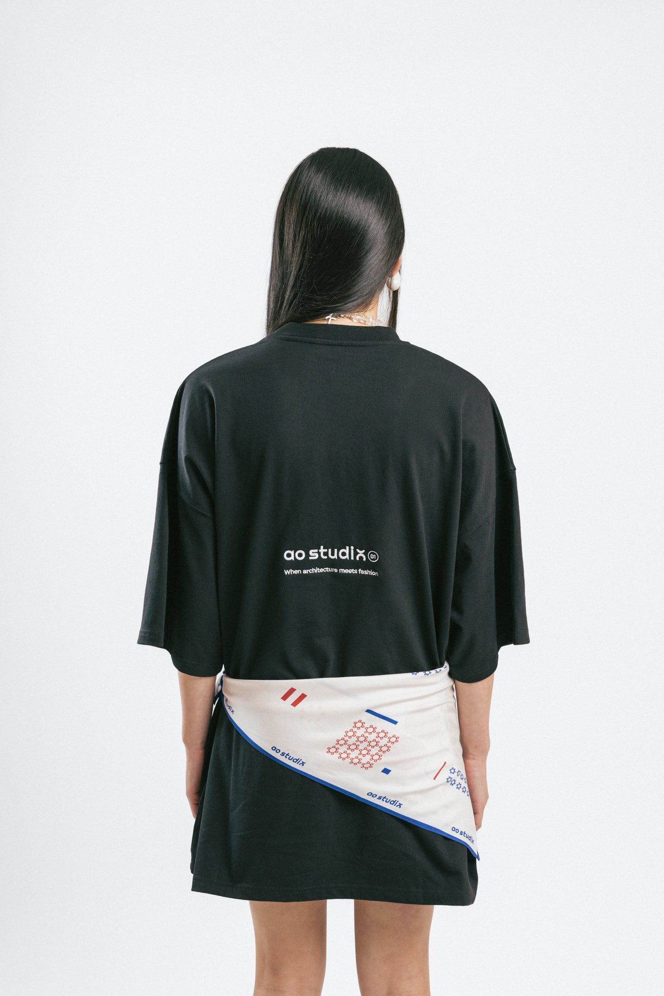 Camiseta AO cotton logo negro