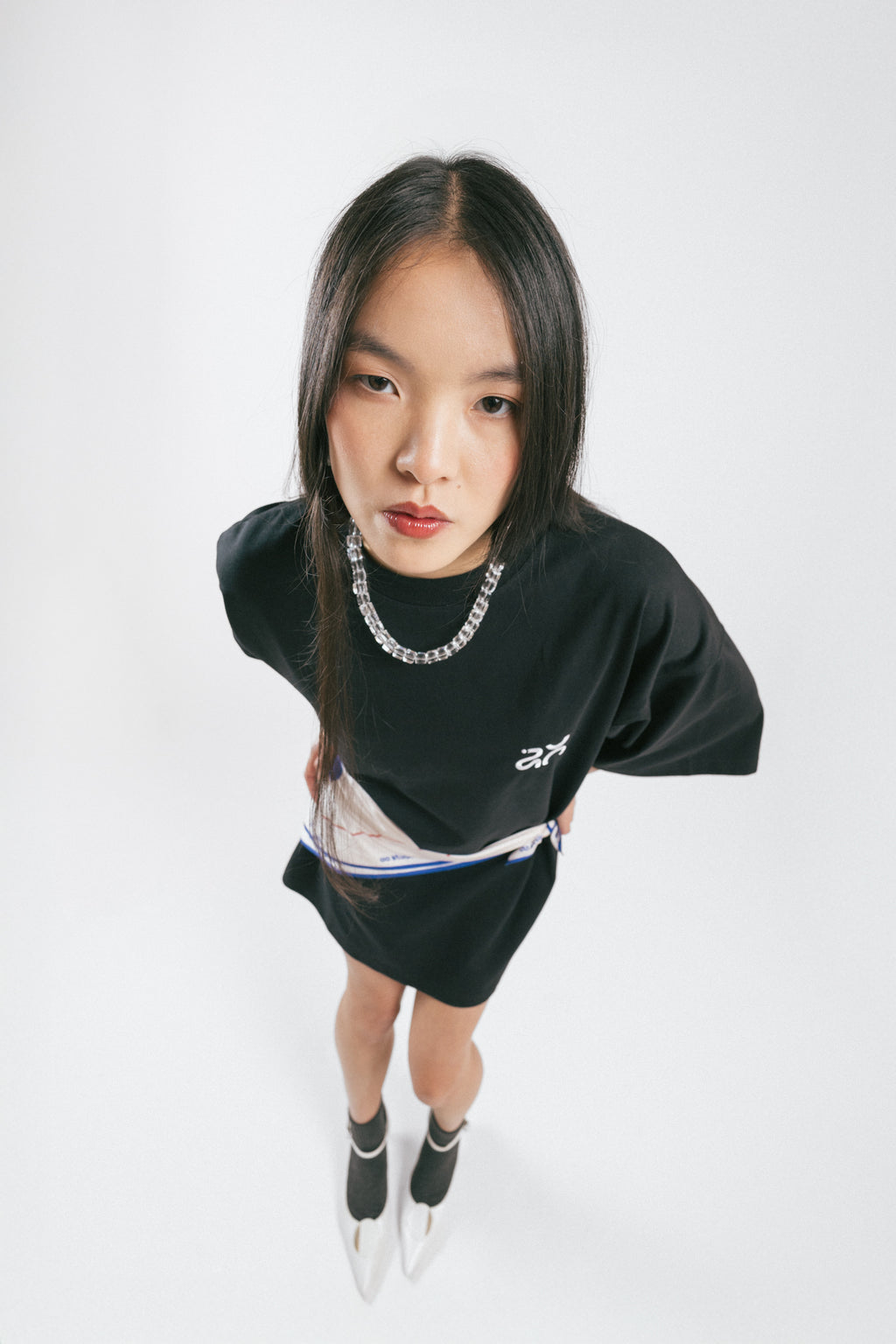 Camiseta AO cotton logo negro