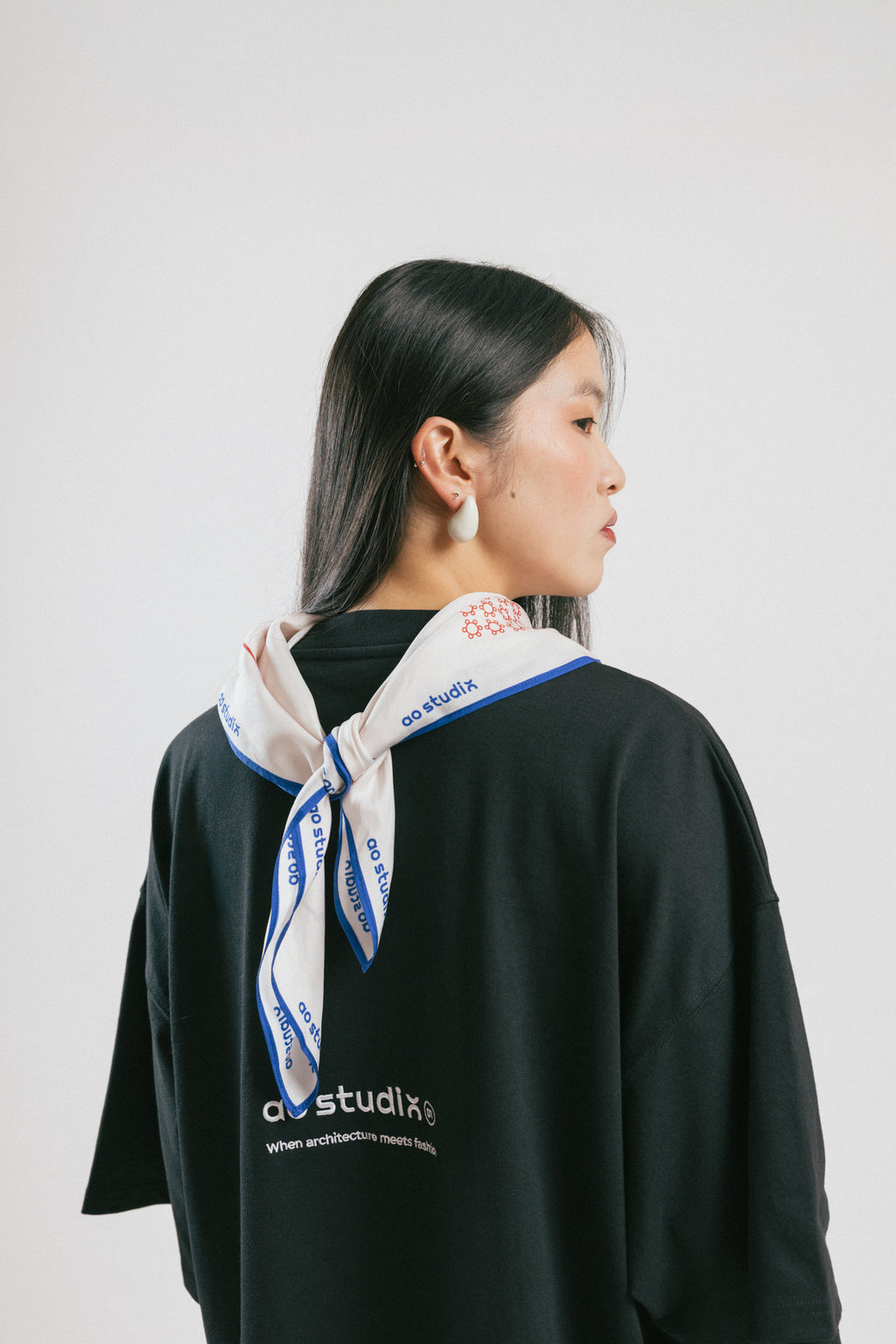 Camiseta AO cotton logo negro