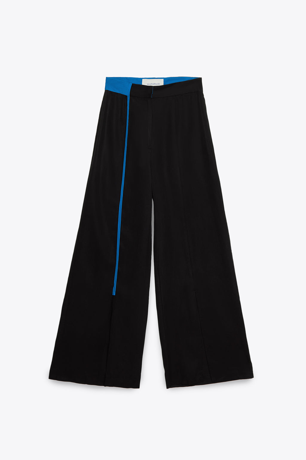 Blue stripe pantalones lyocell 100%