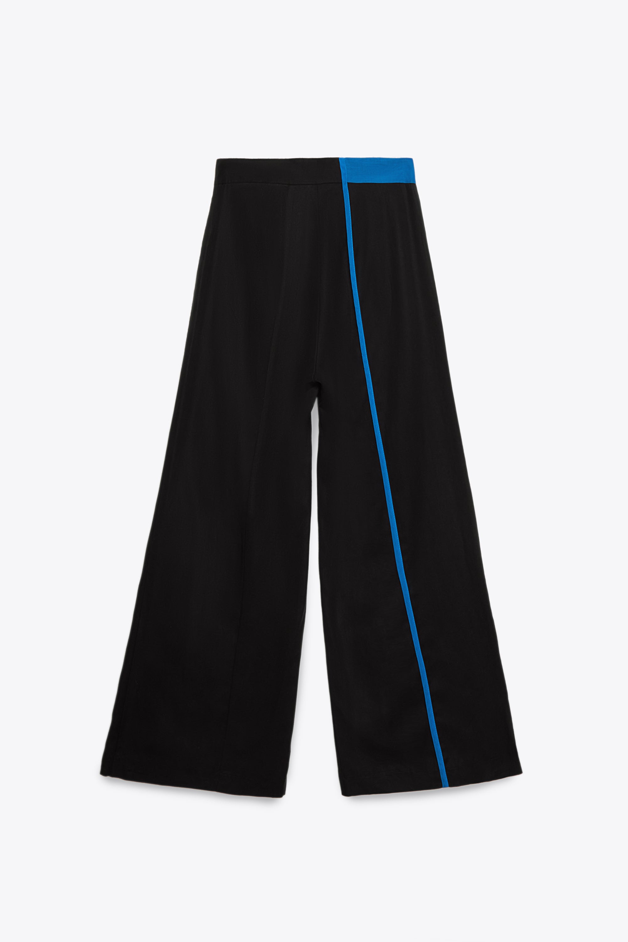 Blue stripe pantalones lyocell 100%